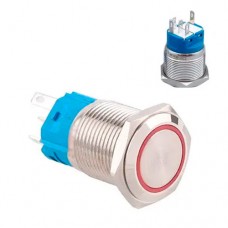 Кнопка 22мм зворотна, 9-24В, червоний LED, 5pin, 22K-P11D