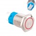 Кнопка 19мм поворотна, 9-24В, червоний LED, 5pin, 19K-P11D, 107236