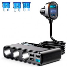 Розгалужувач прикурювача для авто 12-24В 9в1 JR-CL06 154Вт PD QC3.0