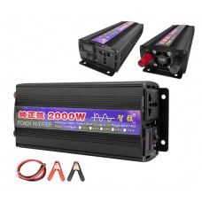 Інвертор автомобільний DC в AC 12-220В 2000Вт, правильна синусоїда