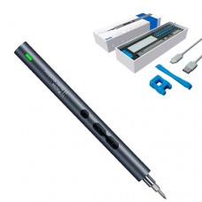 Електровикрутка реверсивна 350мАч з набором біт 4мм 24шт, алюмінієва