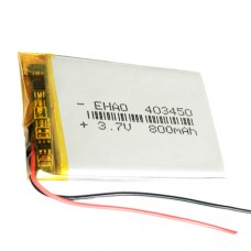 Акумулятор 403450 Li-pol 3.7В 800мАч для RC моделей DVR GPS MP3 MP4