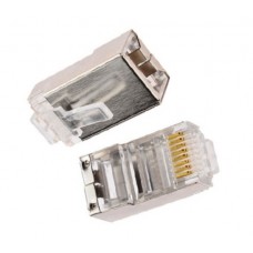 Конектор 100шт RJ45 8P8C Cat5e Cat6 екранований Конектор 100шт RJ45 8P8C Cat5e Cat6 екранований