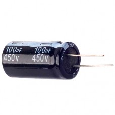 Конденсатор електролітичний алюмінієвий 10шт, 100мкФ 450В 105С