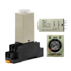 Реле часу, таймер H3Y-2, 0-30с 220В 5А на DIN-рейку