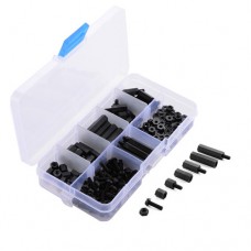 Стійка монтажна нейлонова М3 160шт, міжплатна 6-гранна, набір з гвинтами