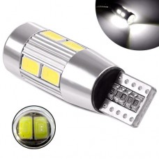LED T10 W5W лампа в автомобіль 2шт, 10 SMD 5630, з обманкою Canbus, білий LED T10 W5W лампа в автомобіль 2шт, 10 SMD 5630, з обманкою Canbus, білий