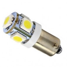 LED BA9S T4W лампа в автомобіль 2шт, 4+1 SMD 5050, білий LED BA9S T4W лампа в автомобіль 2шт, 4+1 SMD 5050, білий