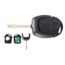 Ключ заготівля, корпус під чіп, 3кн, Ford Mondeo Focus, FO21, 433МГц