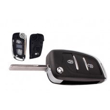 Викидний ключ, корпус під чіп, 2кн DKT0269, Citroen, ніша CE0536, HU83