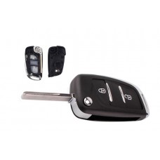Викидний ключ, корпус під чіп, 2кн DKT0269, Peugeot, HU83, NEW