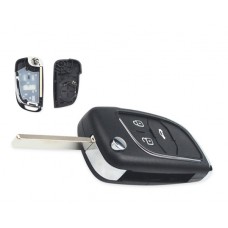 Викидний ключ, корпус під чіп, 3кн DKT0269, Opel Corsa E, HU100, NEW