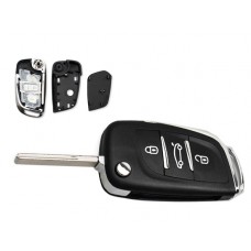Викидний ключ, корпус під чіп, 3кн, Peugeot, ніша CE0523, HU83, NEW