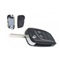 Викидний ключ, корпус під чіп, 2кн DKT0269, Opel Corsa E, HU100, NEW