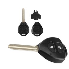 Ключ заготовка, корпус під чіп, 2кн, Toyota, TOY43