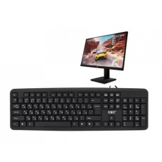 Клавіатура провідна USB класична UKC ART-3486, 104 клавіші, чорна