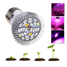 Фітолампі фіто лампа для рослин, повний спектр E27, 28 LED 8Вт