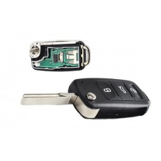 Ключ запалювання, чіп ID48 5K0837202AD, 3 кнопки, для Volkswagen, Seat, Skoda