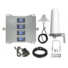 GSM репітер 4 діапазону 900 1800 2100 2600, підсилювач зв'язку 3G 4G LTE