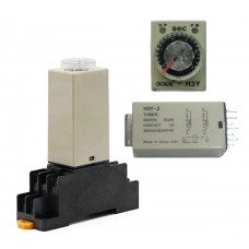 Реле часу, таймер H3Y-2, 0-5c 24В 5А на DIN-рейку