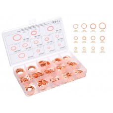 Набір ущільнювальних кілець шайб 280шт, 12 видів, мідні