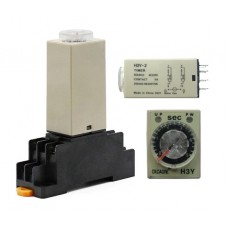 Реле времени, таймер H3Y-2, 0-5с 220В 5А на DIN-рейку