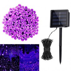 Садовий ліхтар гірлянда 22м 200LED на сонячній батареї, фіолетовий