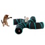 Тоннель для кошек складной с игрушкой, 4х сторонний туннель, 105703