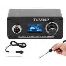 Паяльна станція QUICKO T12-942 MINI OLED на жалах Hakko T12
