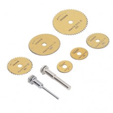 Набір відрізних кіл 6шт і 2 тримачі, дискових пилок 22-50мм, HSS