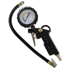 Пістолет для накачування коліс шин з манометром 0-220psi 0-16бар
