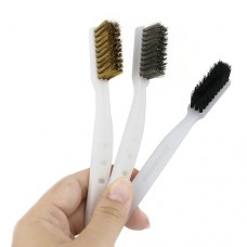 Набір щіток по металу 3шт, дротяні щітки з латуні нейлону нержавіючої сталі