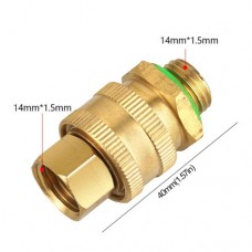 Перехідник адаптер М14x1.5 для мийок високого тиску, швидкознімання, латунь