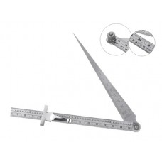 Конічний щуп для вимірювання зазорів 1-15мм з лінійкою 150мм, нержавіюча сталь