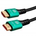 Кабель HDMI - HDMI 5м v2.1 8K UHD позолочений грубий, Premium, 107077