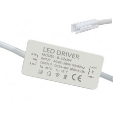 Блок живлення LED драйвер трансформатор 8-12x1Вт 0.3А, AC85-265В DC24-46В, 2pin