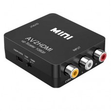 Конвертер AV RCA - HDMI відео, аудіо, FullHD 1080p, чорний