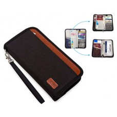 Гаманець портмоне клатч із захистом від зчитування карт, 17 відділень, текстиль