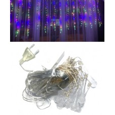 Гірлянда світлодіодна новорічна кольорова Крапля Роси 300 LED 3 x 1м