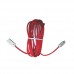 Кабель USB - Lightning 3м для Apple iPhone, iPad, iPod, в оплетці, 105621