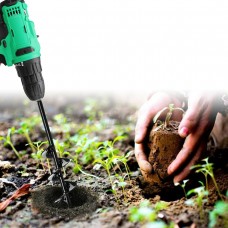 Бур садовий земляний для дриля, спіральний свердло 10x60см