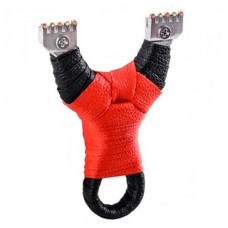 Рогатка з рідинним рівнем для риболовлі, червоне обплетення