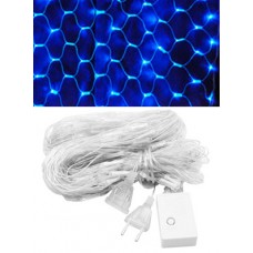 Гірлянда світлодіодна новорічна синя Сітка 180 LED 2 x 1.8м
