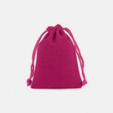 Мішок подарунковий з оксамиту 5x7см 50шт на затяжках, малиновий