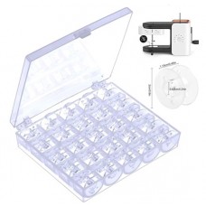 Шпулька універсальна для швейної машини 25шт, пластикова котушка в кейсі