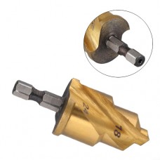 Ступінчасте свердло 18-24мм для PPR труб та відновлення фітингів, титан.