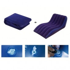 Крісло диван надувне 160x90x60см зі спинкою, ергономічне, насос