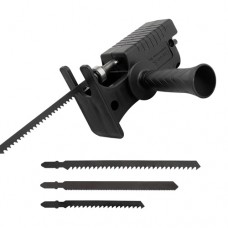 Насадка адаптер на дриль шуруповерт шабельна пила лобзик, 3 пилки
