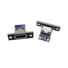 Роз'єм USB Type-C 3.1 4pin, мама, монтажний, для заряджання та живлення