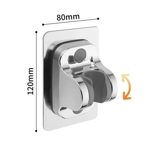 Тримач для душової лійки з регулюванням кута нахилу, клейкий настінний, 107775